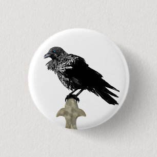 Inken Raven Button