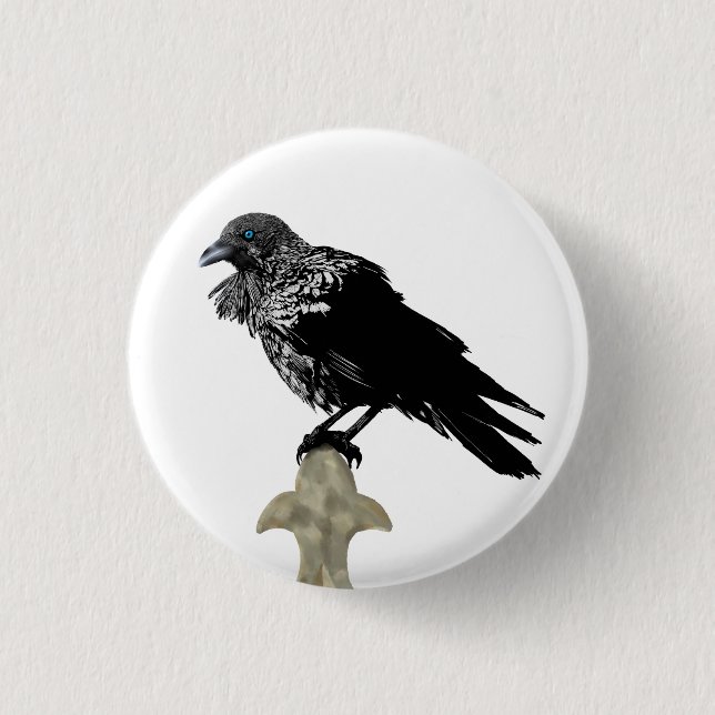 Inken Raven Button (Vorderseite)