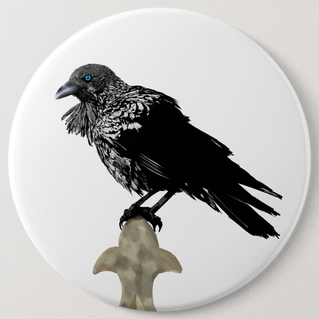 Inken Raven Button (Vorderseite)