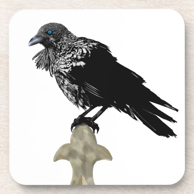 Inken Raven Getränkeuntersetzer (Vorderseite)