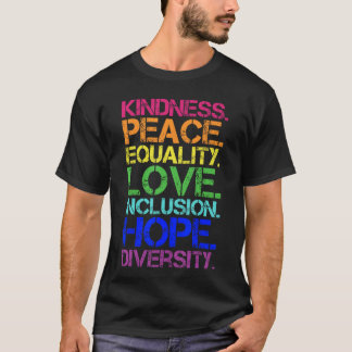Inklusion Gleichheit Vielfalt Menschenrechte 1 T-Shirt