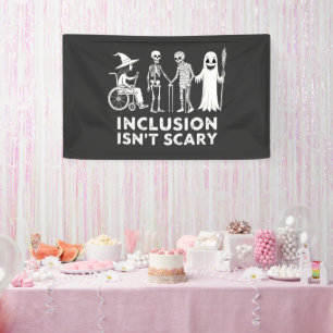 Inklusion ist kein beängstigender Skelettlehrer Banner