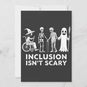 Inklusion ist kein beängstigender Skelettlehrer Einladung