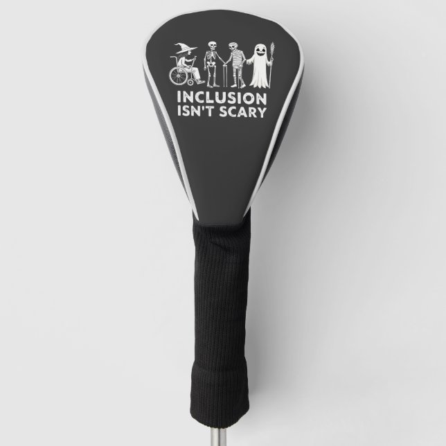 Inklusion ist kein beängstigender Skelettlehrer Golf Headcover (Vorderseite)