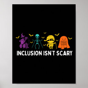 Inklusion ist nicht Beängstigend Niedlich Boo Schö Poster