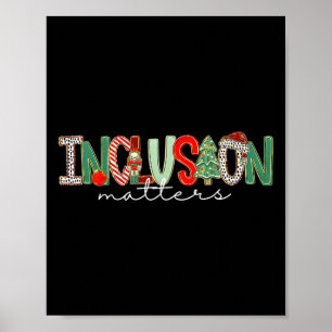 Inklusion Weihnachtsprobleme Förderlehrer Weihnach Poster