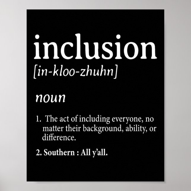 Inklusionsdefinition Poster (Vorne)
