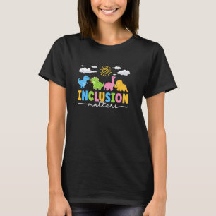 Inklusionsfragen Dinosaurier Spezielle Bildung Leh T-Shirt