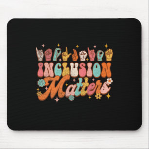 Inklusionsprobleme Groovy American Sign Language A Mousepad