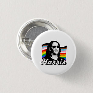 Inklusive Harris-Flagge Button