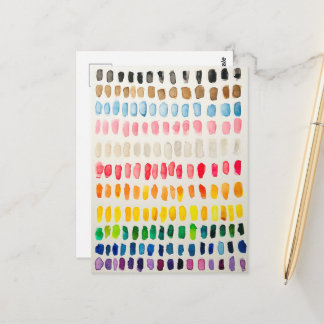 Inklusive Pride Flag Watercolor-Postkarte für LGBT Postkarte