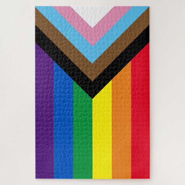 Inklusive Regenbogen Lgbtq Gay Diversity-Flagge (Vertikal)