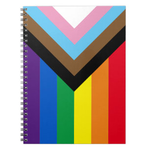 Inklusive Regenbogen Lgbtq Gay Diversity-Flagge Notizblock