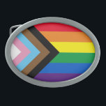 Inklusive Regenbogen Lgbtq Gay Diversity-Flagge Ovale Gürtelschnalle<br><div class="desc">Inklusiver Regenbogen Lgbtq schwulenflagge Gays Gays Gürtelschnalle Pride lgbt lgbtq Diversity inklusive Trans Progress Gay Regenbogenflagge</div>