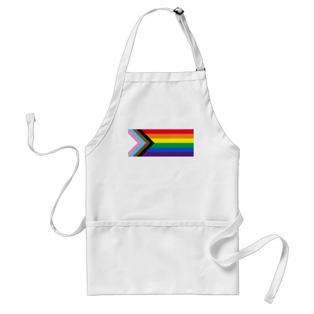 Inklusive Regenbogen Lgbtq Gay Diversity-Flagge Schürze (Vorne)