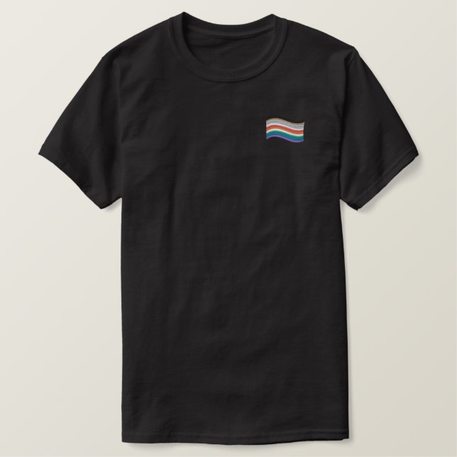 Inklusiver, bestickter T - Shirt (Design vorne)