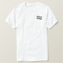 Inklusives Pride-Flag Besticktes T-Shirt