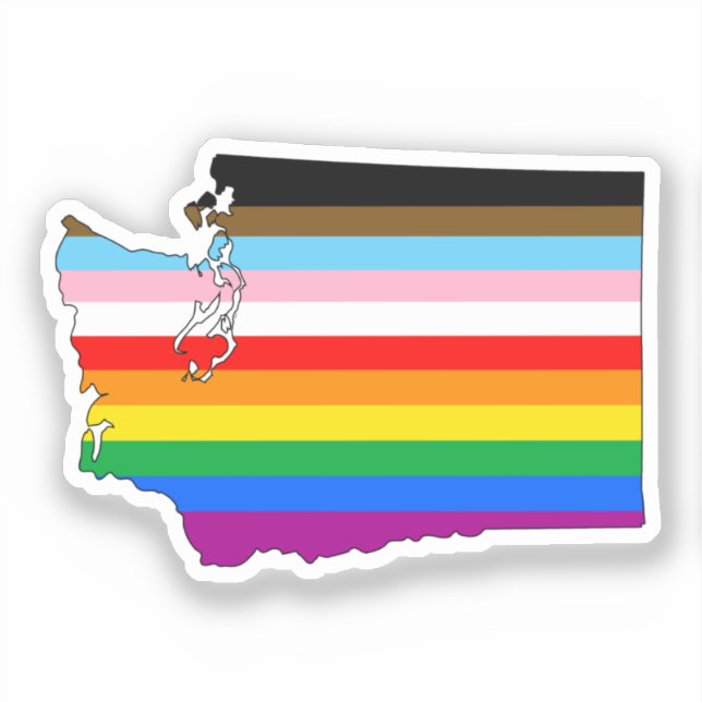 Inklusivität Washington Aufkleber (Vorderseite)