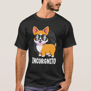 Inkognito Corgi-Shirt für Kinder Männer Lustiges C T-Shirt