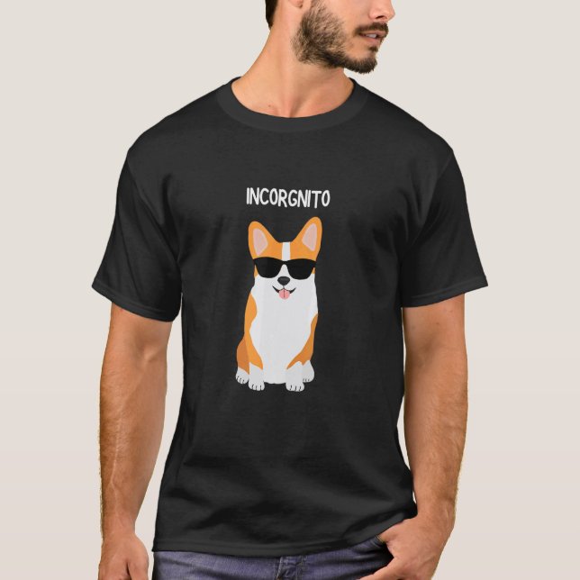 Inkognito Corgi T-Shirt (Vorderseite)