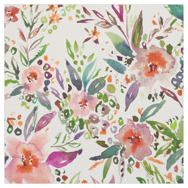 INKOGNITO INTROVERT tropisches buntes Blumen Stoff (Muster)