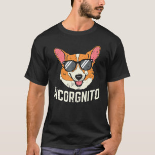 Inkognito Welsh Corgi Gesicht Hund Pun T-Shirt