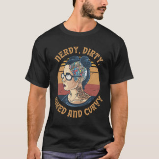 Inkokette Schlucht und Nerdy Girl Tattoo Buchlesun T-Shirt