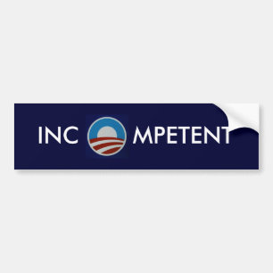 INKOMPETENT AUTOAUFKLEBER