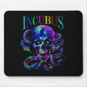 Inkubus Schädel und Schlangen Halloween-Gotik Mousepad