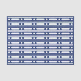 Inky Blue 2 Bone Inlay Dot Border Decoupage Seidenpapier