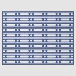 Inky Blue 2 Bone Inlay Dots Border Decoupage Seidenpapier