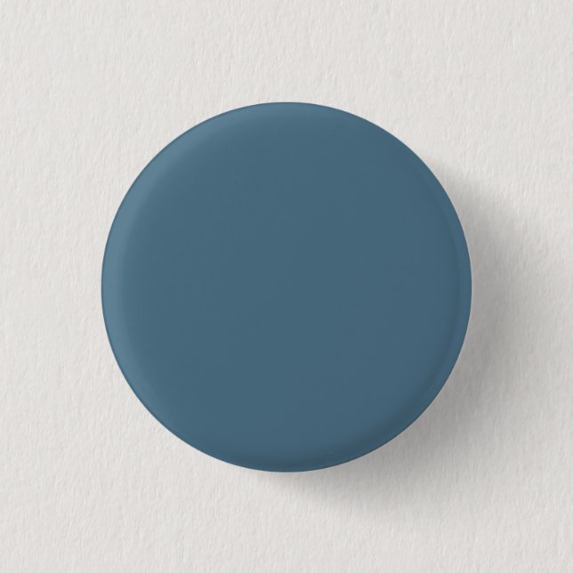 Inky Blue Solid Color Button (Vorderseite)