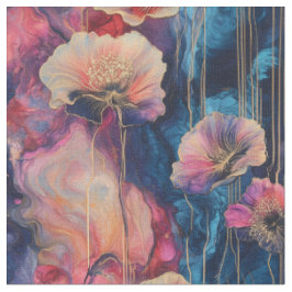 Inky Floral Cosmos Stoff