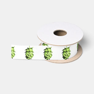 Inky Hopfenillustration für Bier-Liebhaber! Satinband