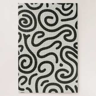Inky Labyrinth | Moderne abstrakte Linienkunst-Puz