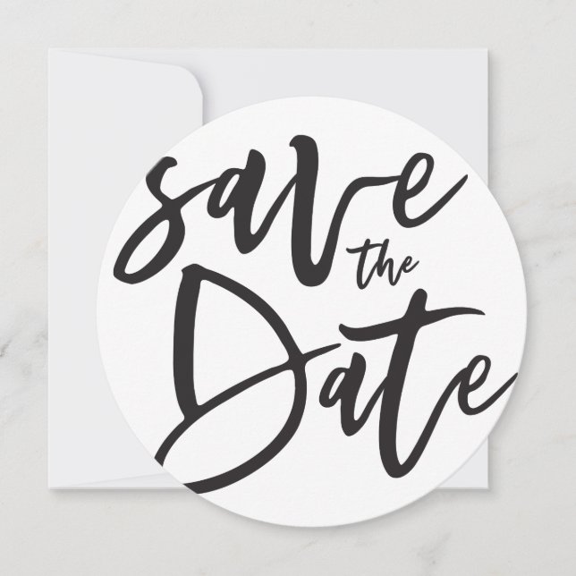 Inky-Skript Save the Date (Vorderseite)