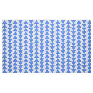 Inky Triangle - Baby Blue on White Stoff