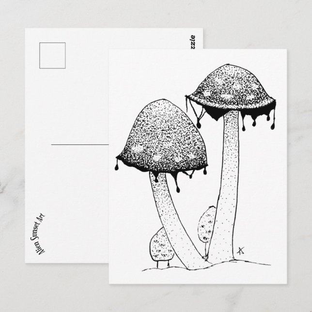 Inkycap Postkarte (Vorne/Hinten)