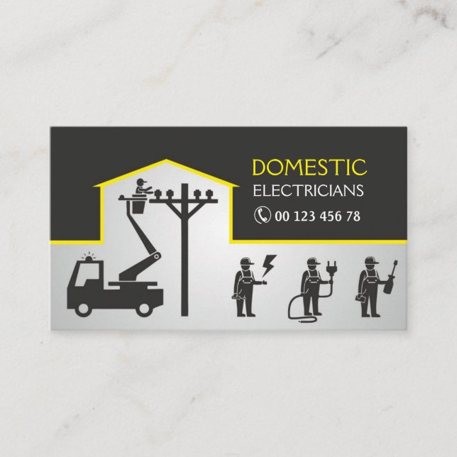 Inländische Elektriker Visitenkarte (Vorderseite)