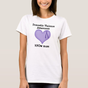 Inländischer Gewalt-Bewusstseins-T - Shirt wissen