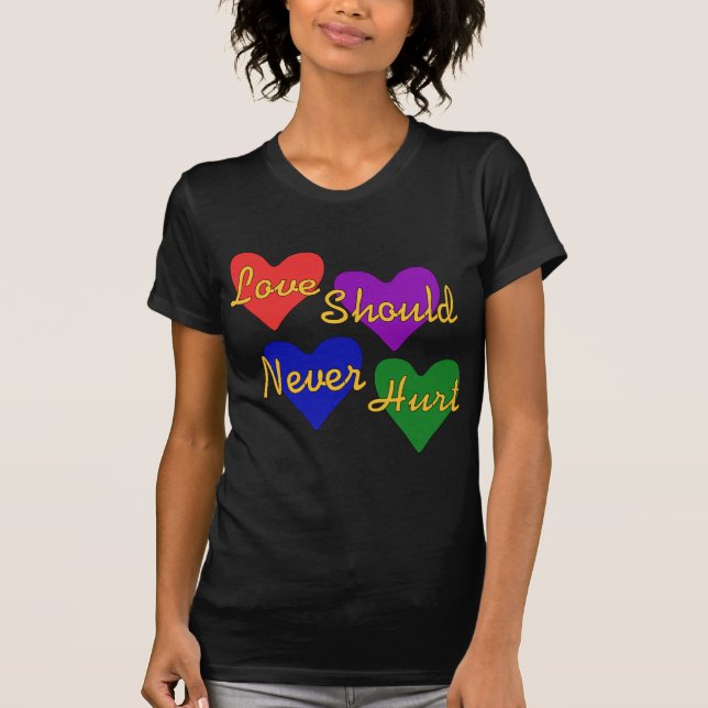 Inländisches Gewalt-Bewusstsein T-Shirt (Vorderseite)