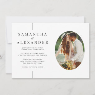Inline Foto Moderne White QR Code Hochzeit Einladung