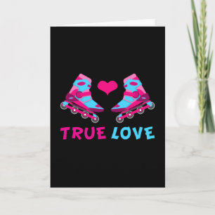 Inline Girl Queen Skating Skates Skater Funny Gift Karte