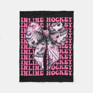 Inline-Hockeyspielerin Mädchen Coquette Schleife R Fleecedecke