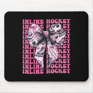 Inline-Hockeyspielerin Mädchen Coquette Schleife R Mousepad