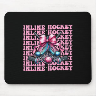 Inline-Hockeyspielerin Mädchen Coquette Schleife R Mousepad