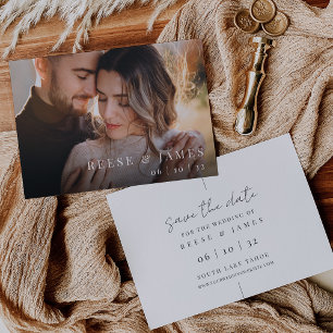 Inline Moderne Minimalistische Hochzeit des Foto Save The Date