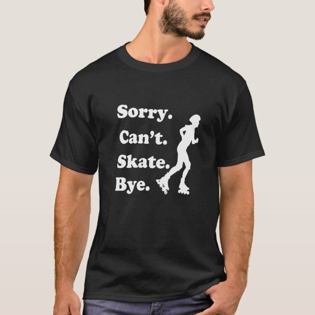 Inline Skate Rollerskating Roller Eighties Outfit T-Shirt (Vorderseite)