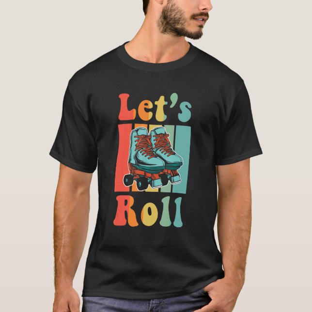 Inline Skate Rollerskating Roller Eighties Outfit T-Shirt (Vorderseite)