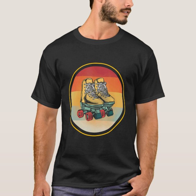 Inline Skate Skates 80s Rollerskating Roller Eight T-Shirt (Vorderseite)